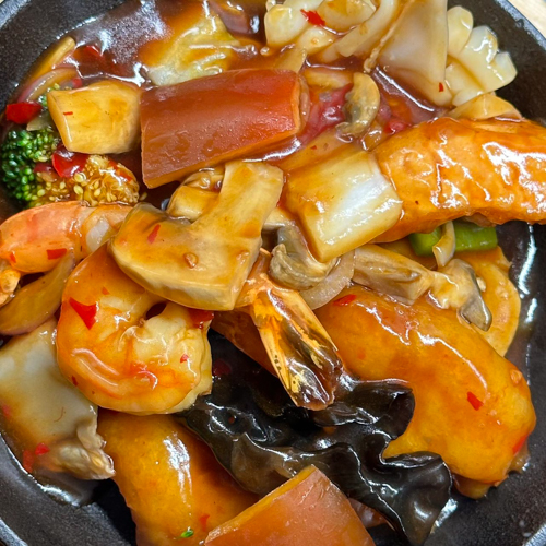 Wok aux fruits de mer